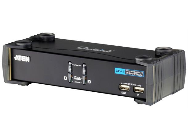 Aten KVM Switch 2-Port DVI DVI USB2 Audio 2xKabel 